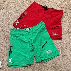 Set of 2 RLX Ralph Lauren Men’s Swim Trunks Swimsuits XL
